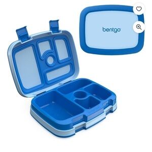 Bentgo Leak-Proof 5-Compartment Bento-Style Lunch Box, Kids, Blue